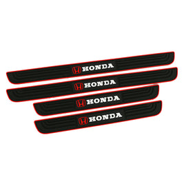 Brand New 4PCS Universal Honda Silver Rubber Car Door Scuff Sill