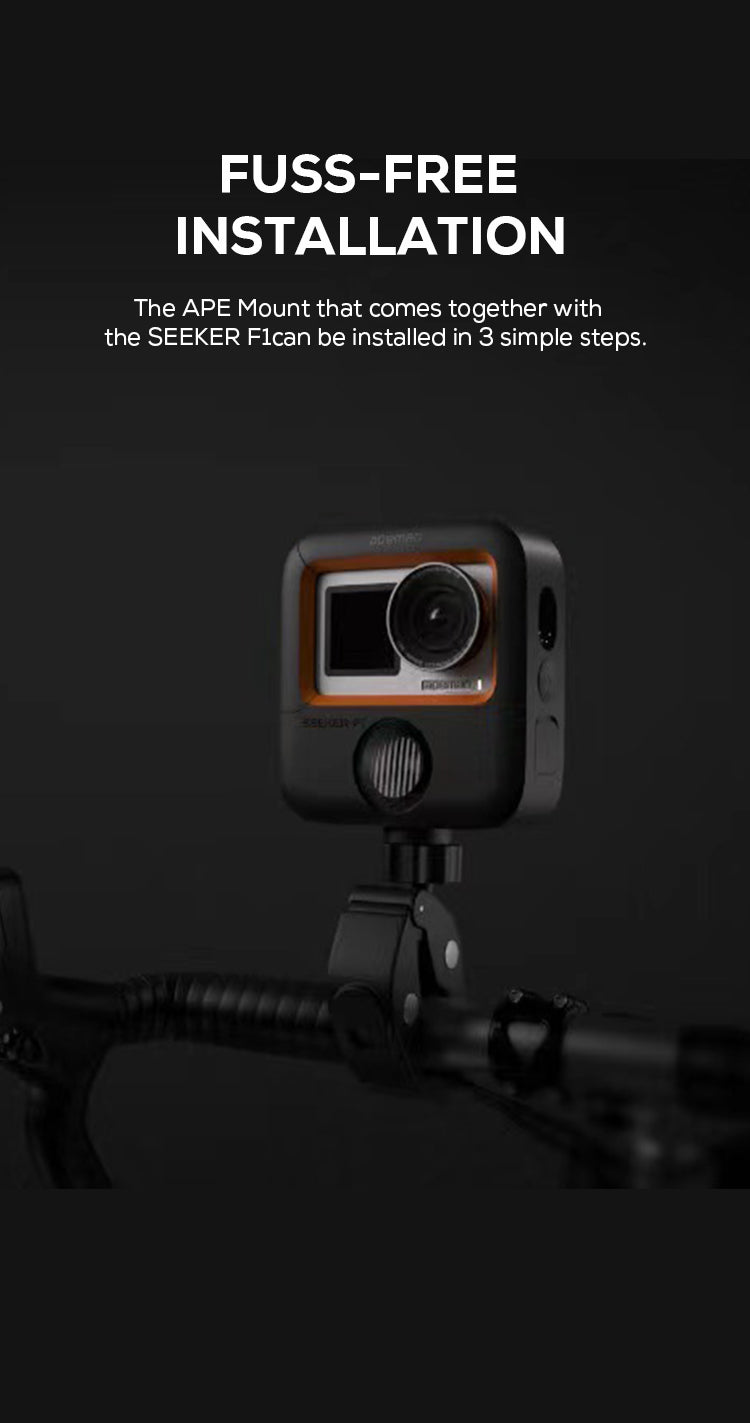 Apeman Seeker all-in-one cycling safety action camera - Bikerumor