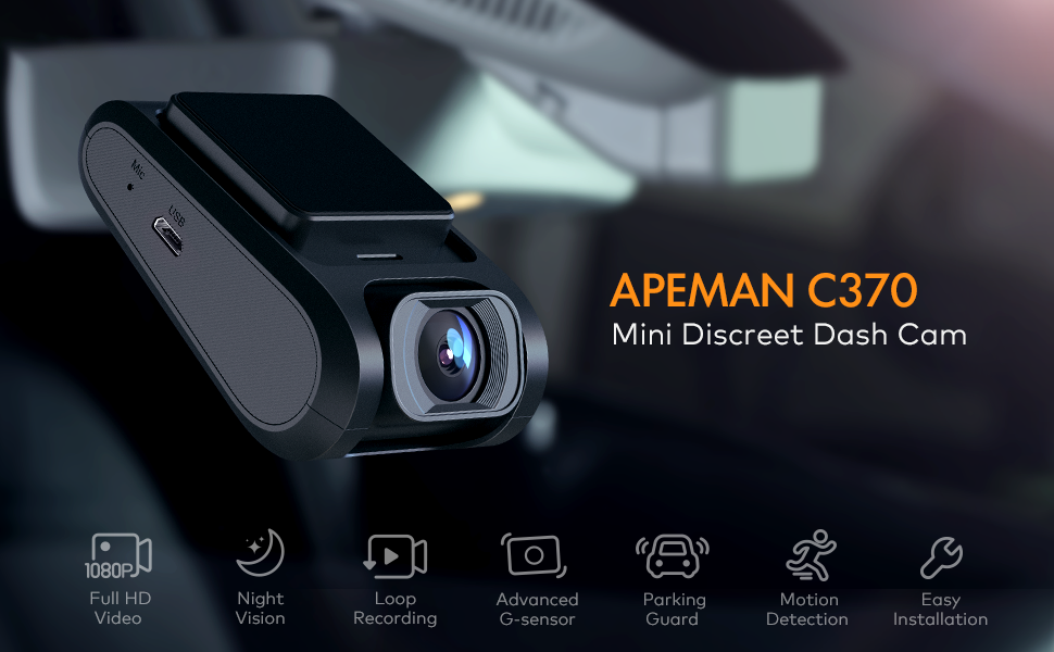 apeman C370 Mini Dash Cam – Apeman US