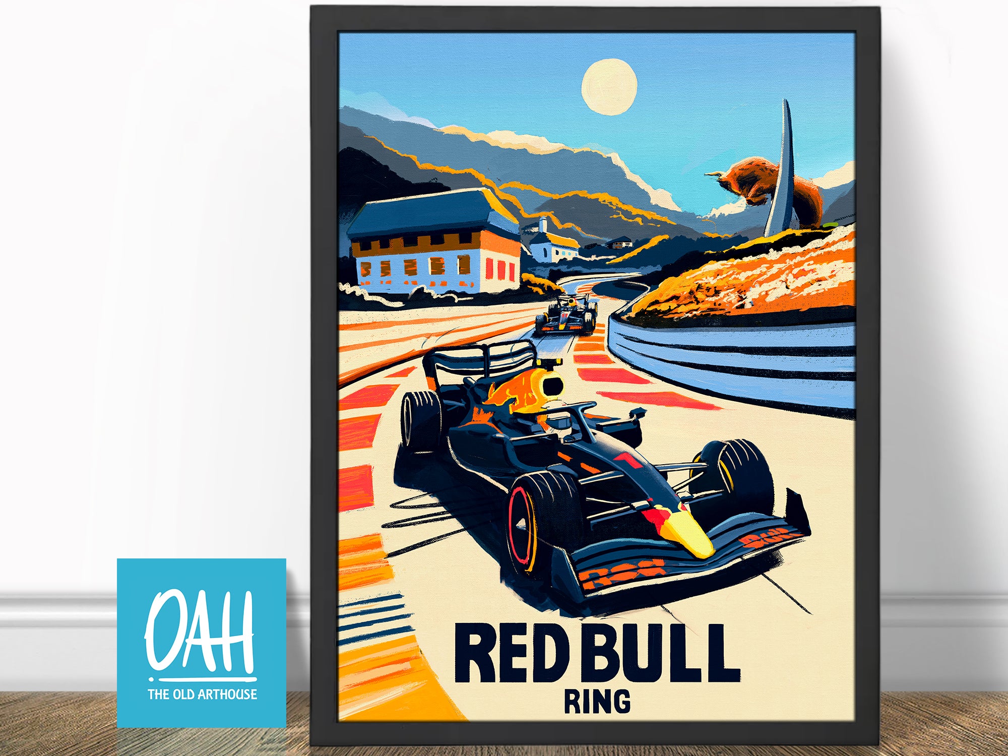Verstappen Perez Red Bull Ring Formula 1 Art Print Fine Art Print The Old Arthouse
