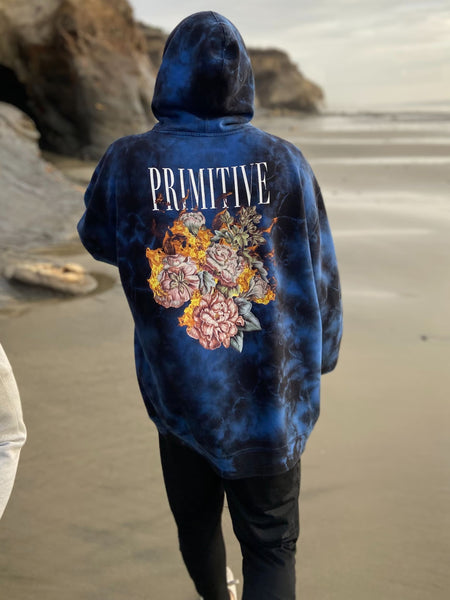 Graphic tie dye hoodie