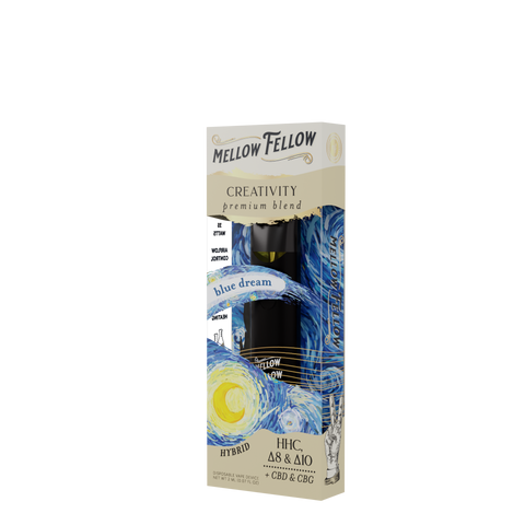 Mellow Fellow’s Creativity Blend 2ml Live Resin Disposable Vape in Blue Dream