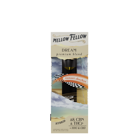 Mellow Fellow's Dream Blend Sunset Sherbet Live Resin Disposable Vape