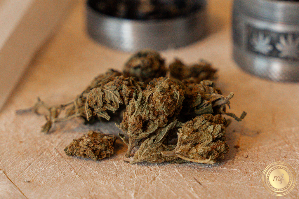 Dried marijuana buds
