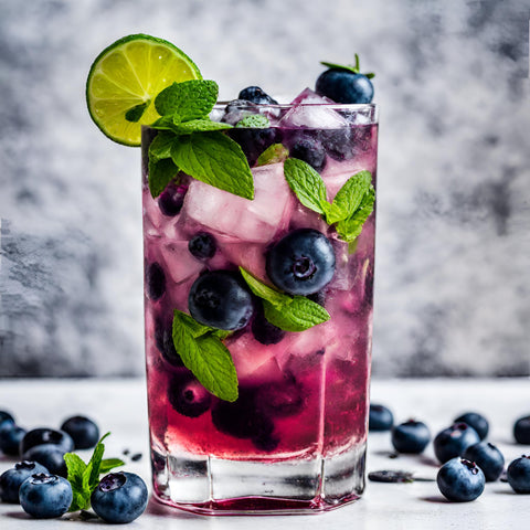 blueberry CBD cocktail