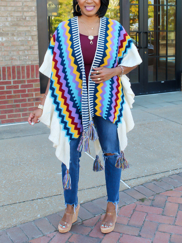 Knit Tassel Cardigan