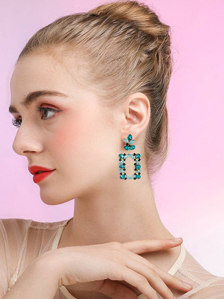 Geometric Irregular Square Earrings