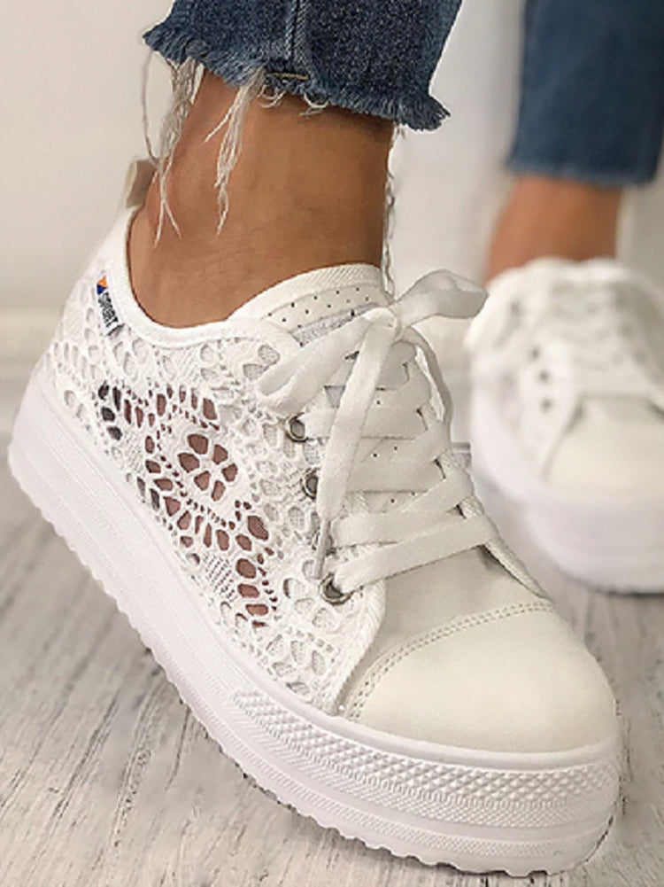 Eyelet Hollow Out Sneakers