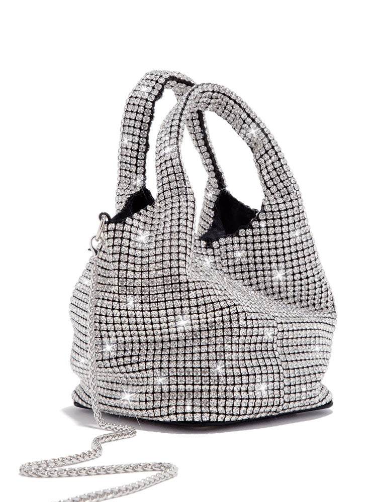 Rhinestone Bucket Bag