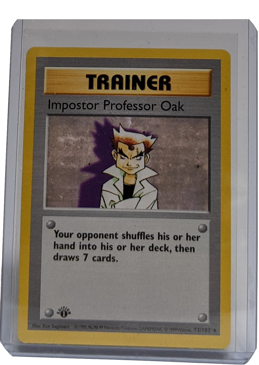 1999 Pokemon Imposter Professor Oak - 1st Edition Shadowless | Kaiya's ...