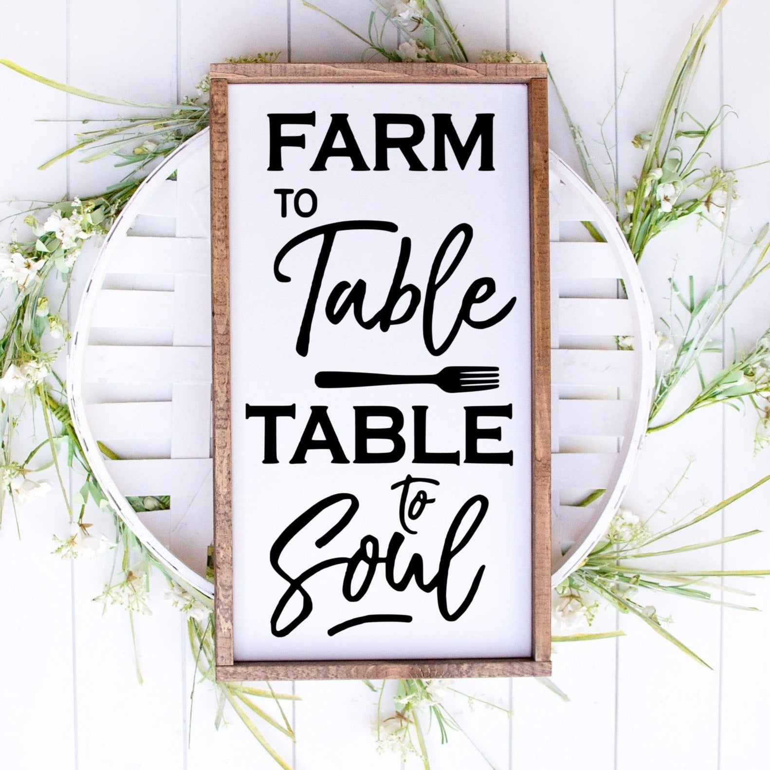 Farm to Table, Table to Soul Kitchen Sign