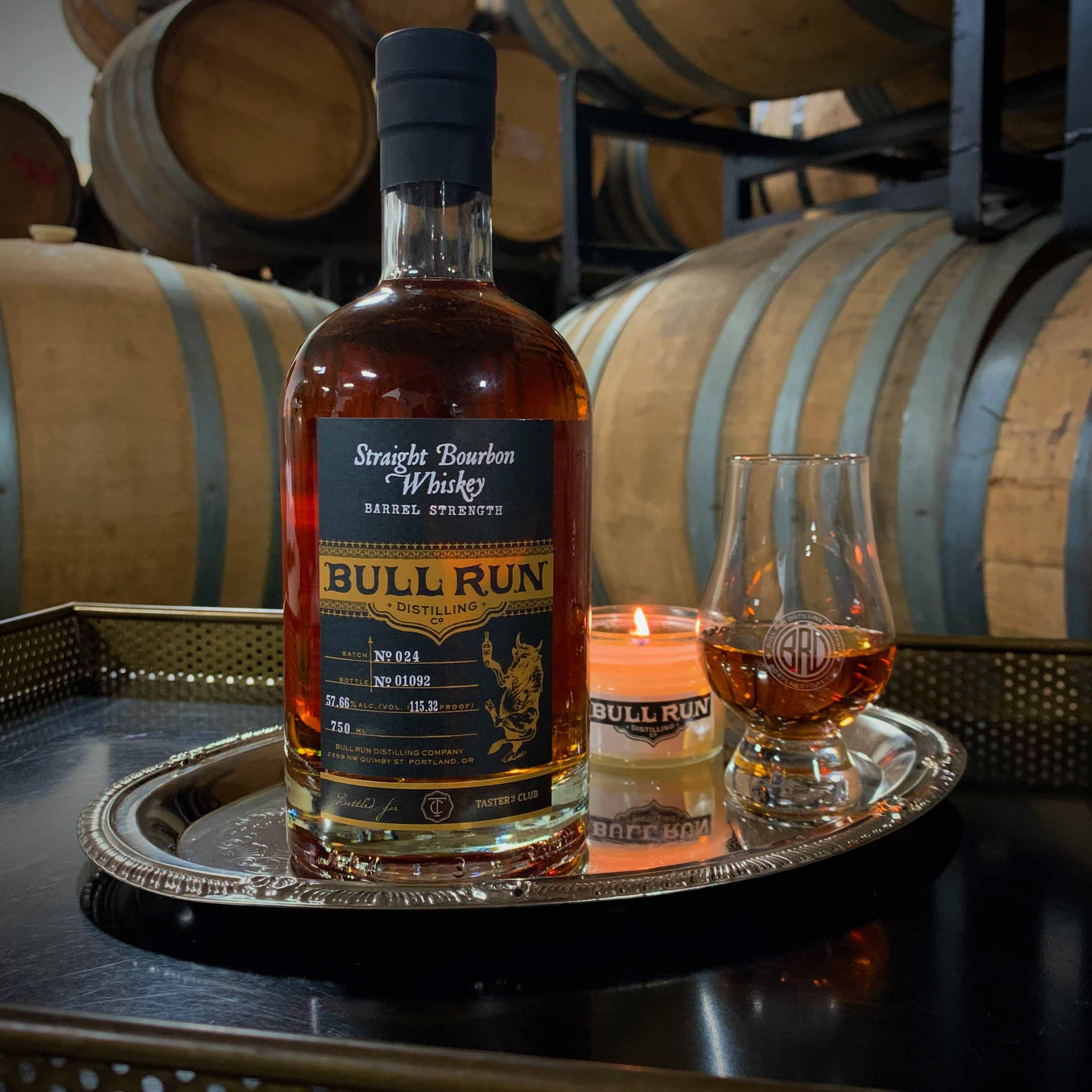 bull run barrel strength bourbon