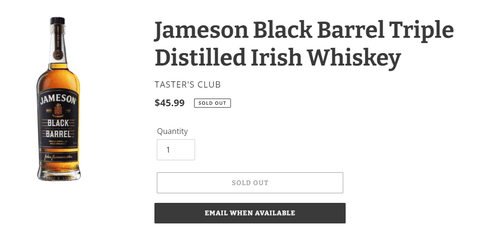 jameson black barrel