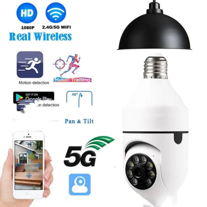 light bulb security camera outdoor