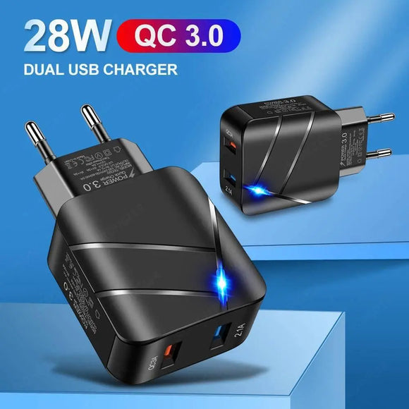 dual usb charger plug