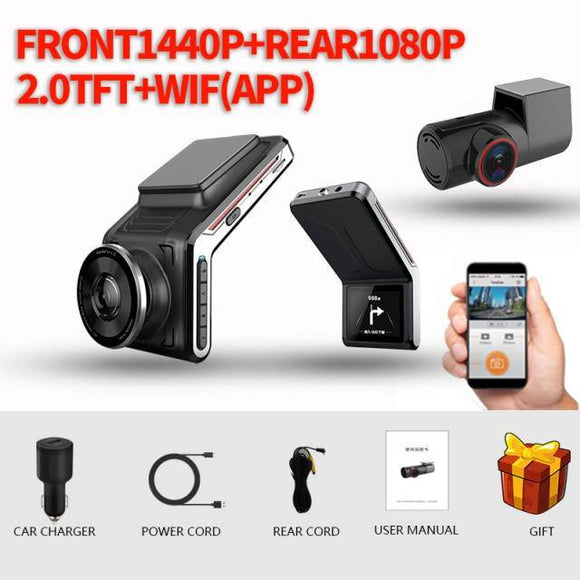 4k dash cam front and rear