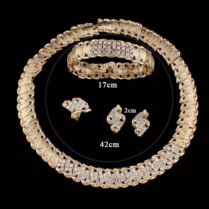 bridal jewelry sets gold