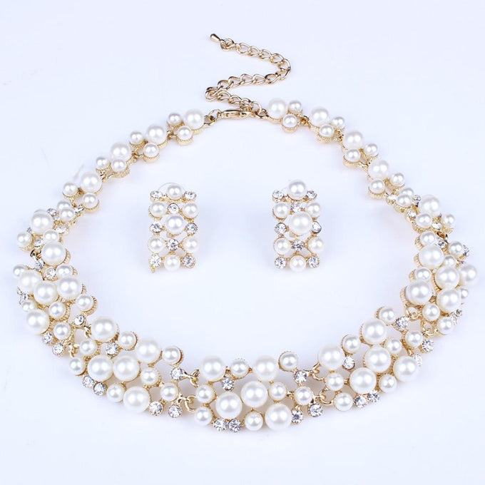 fashion pearl jewelry sets for women