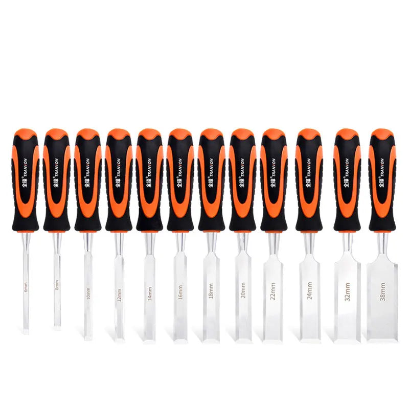 Woodworking Chisel Flat Head Wood Chisel Hand Woodworking Tool Large Universal Full Set Chisel Flat Chisel Alloy