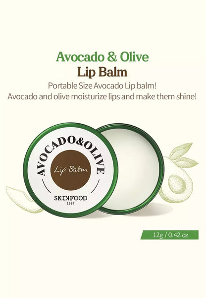 SKINFOOD Avocado  Olive Lip Balm Lūpų balzamas