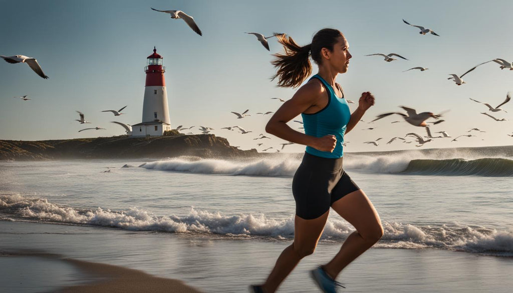 Femme en train de courir pour perdre du poids