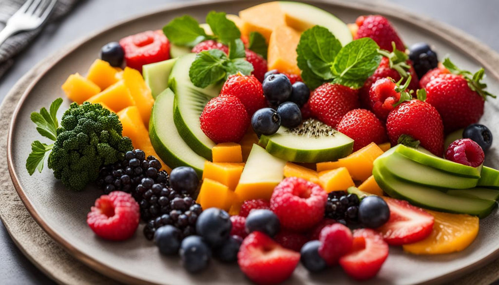 Assiette de fruits pour une perte de poids rapide