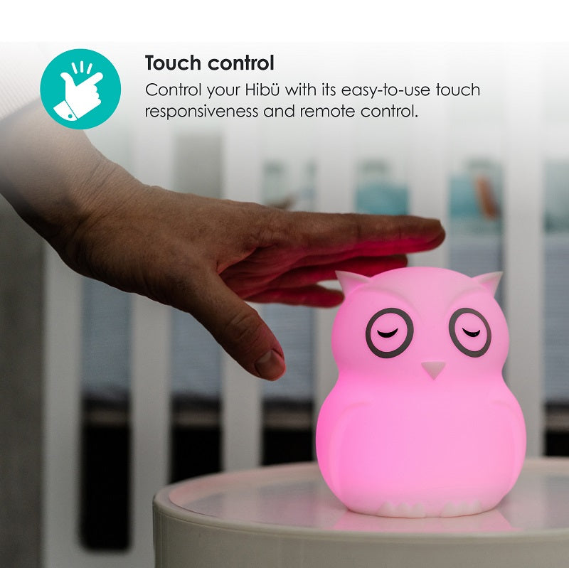 Hibu: Portable Night Light For Baby, Silicone Skin, Color Change, Remote Control - bbluv