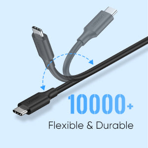 ULTRABYTES USB Type C Cable 0.5 m Short Micro B to USB C Hard Drive Cable  1FT, USB 3.1 USB C to Micro B Cable
