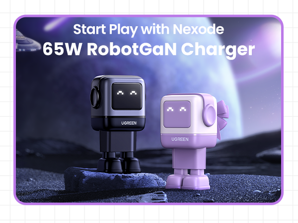Nexode RG 65W GaN Charger (Purple)