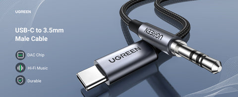 UGREEN Câble USB C vers Jack 3,5mm Adaptateur US…