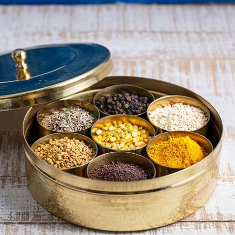 Traditional Spice Box-Masala Dabba-Anjaraipetti-Zishta Traditional Storage Containers
