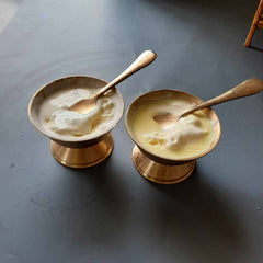Bronze Kansa Ice-cream Bowls-Setof2-Zishta-Traditional Serveware