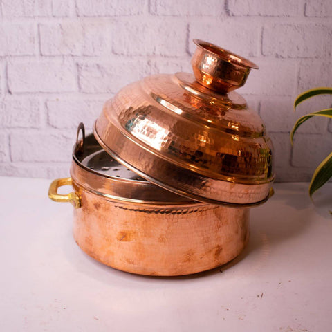 Copper Modak Patra-Zishta Traditional Cookware