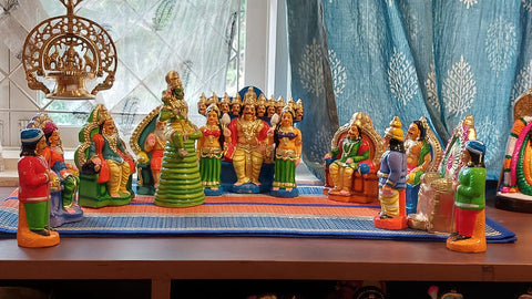 Hanuman At Ravan Darbar-Golu Doll-Home Decor-Zishta Home Decor