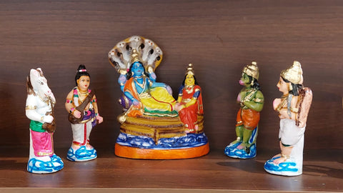 Mahavishnu Set-Golu Doll-Navratri-Zishta Home Decor