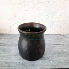 Manupuri Black Pottery Mug-Zishta Traditional Cookware