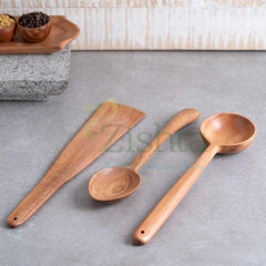 Neem Wood Ladles-Zishta Traditional Kitchen Accessories