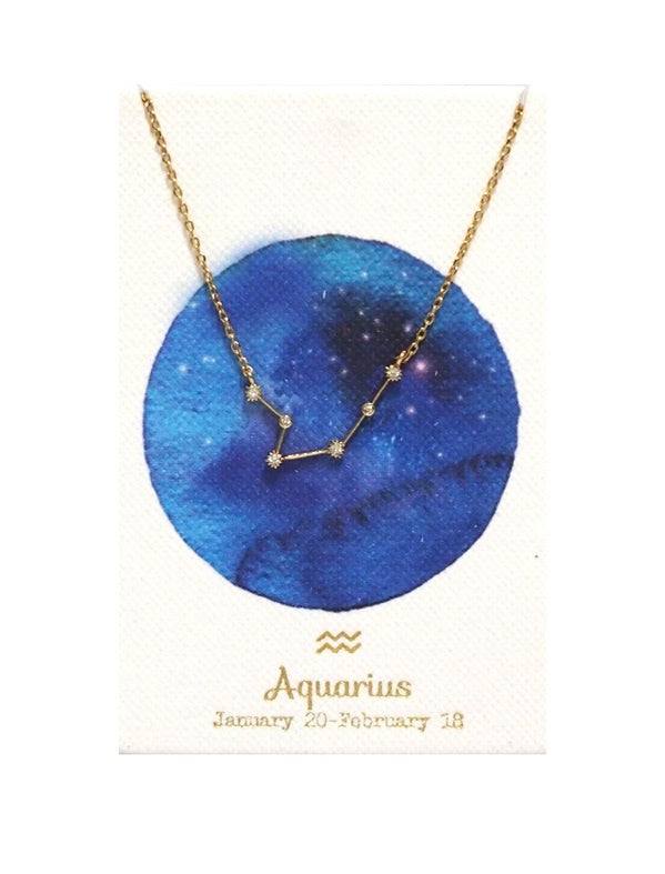 constellation necklace | aquarius