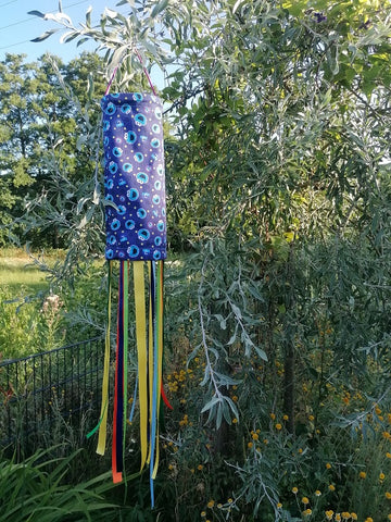 Windspiel Basteln mit Kindern Gartendeko Upcycling kleine Geschenke