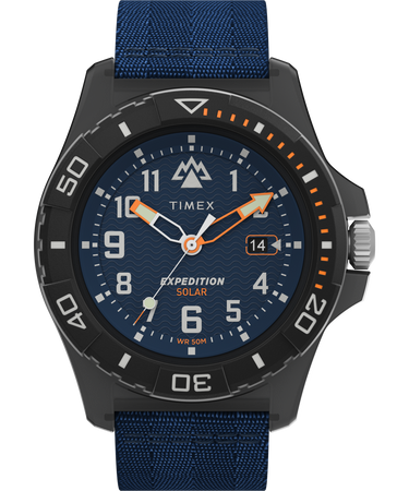 Expedition North® Freedive Ocean 46mm Recycled Fabric Strap Watch