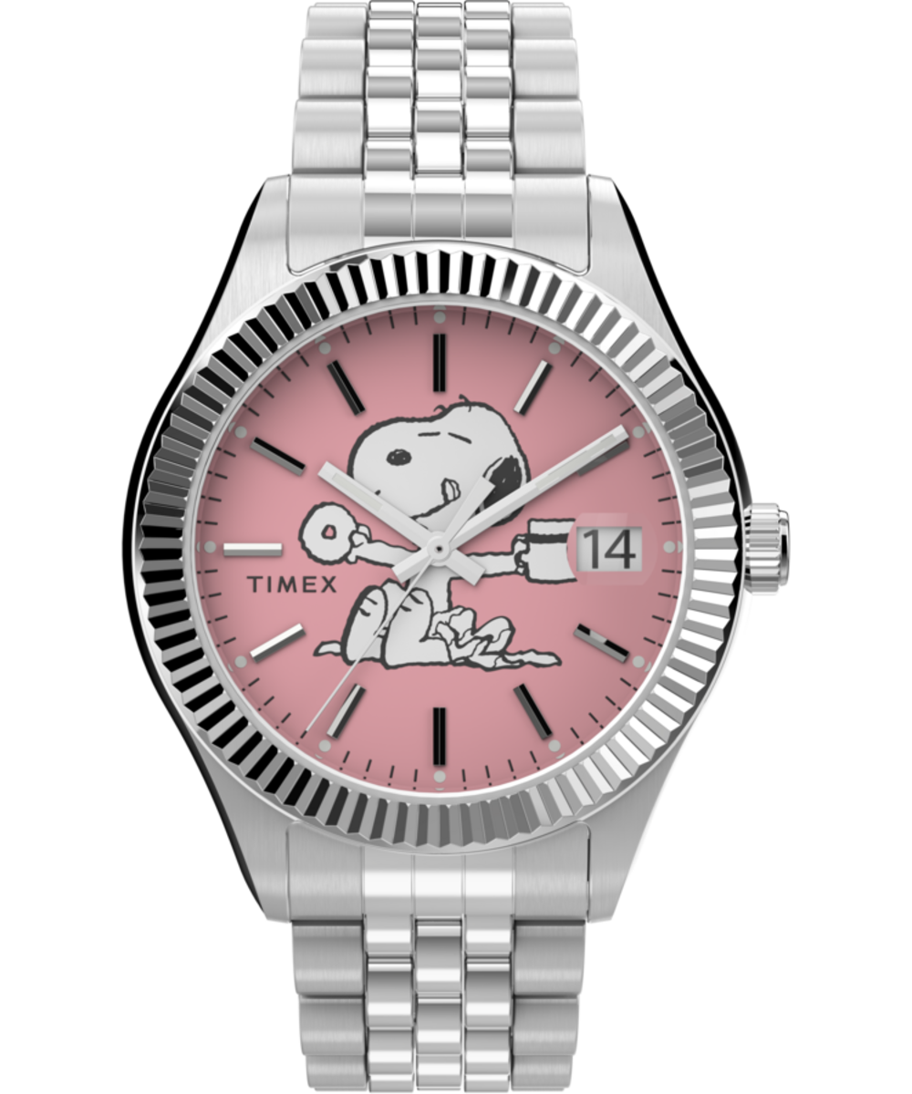 Image of Timex Legacy x Peanuts 34mm Stainless Steel Bracelet Watch