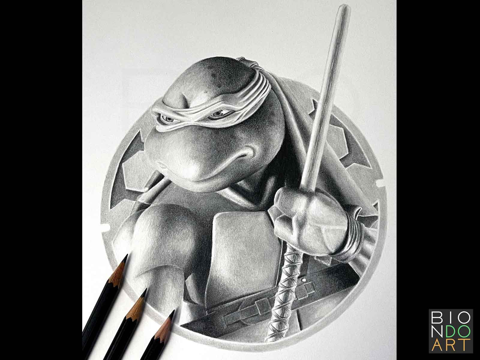 Donatello | 10 x 10 | Pencil | 2023