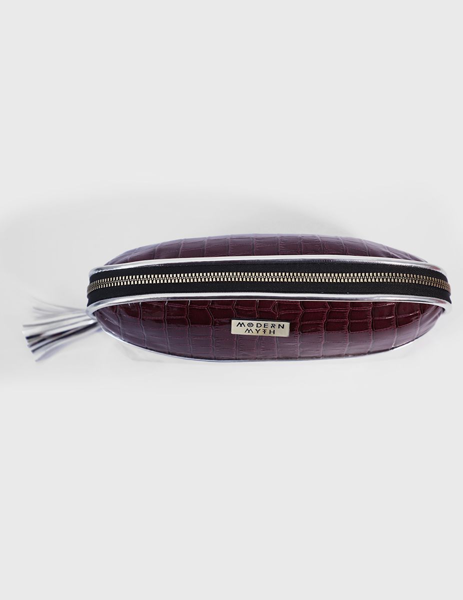 Sterling Silver Amethyst Makeup Pouch | Modern Myth