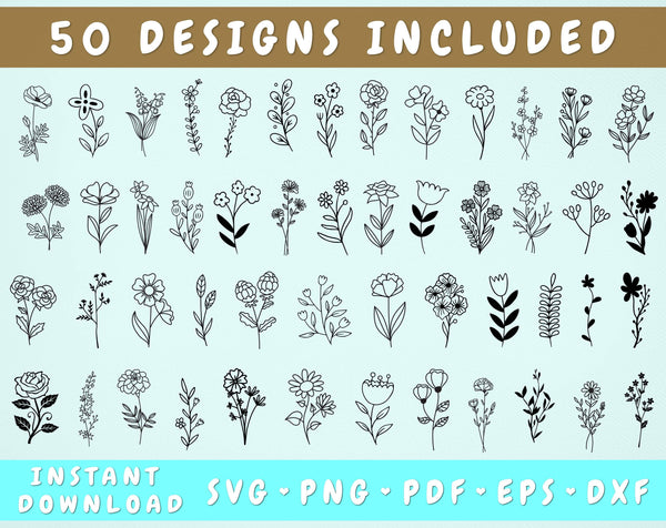 Free Free 195 Wild Flower Bouquet Svg SVG PNG EPS DXF File