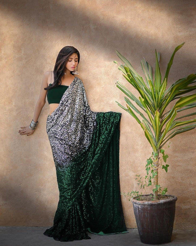 Buy Black Saree Pure Georgette Embroidery Printed Border With Blouse For  Women by Shilpi Gupta Online at Aza Fashions.