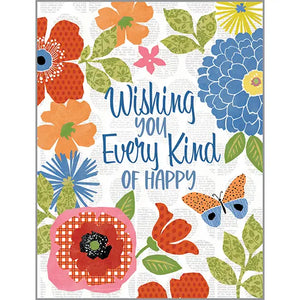 Birthday Card - Patterned Flowers - The Front Porch Lexington