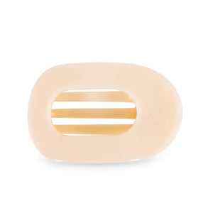 Almond Beige Large Flat Round Clip - The Front Porch Lexington