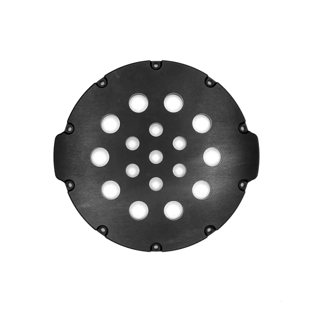BlueRobotics Aluminum End Cap, 130 mm / 5-inch, with 10x M14 and 7x M10 Holes - 1000m