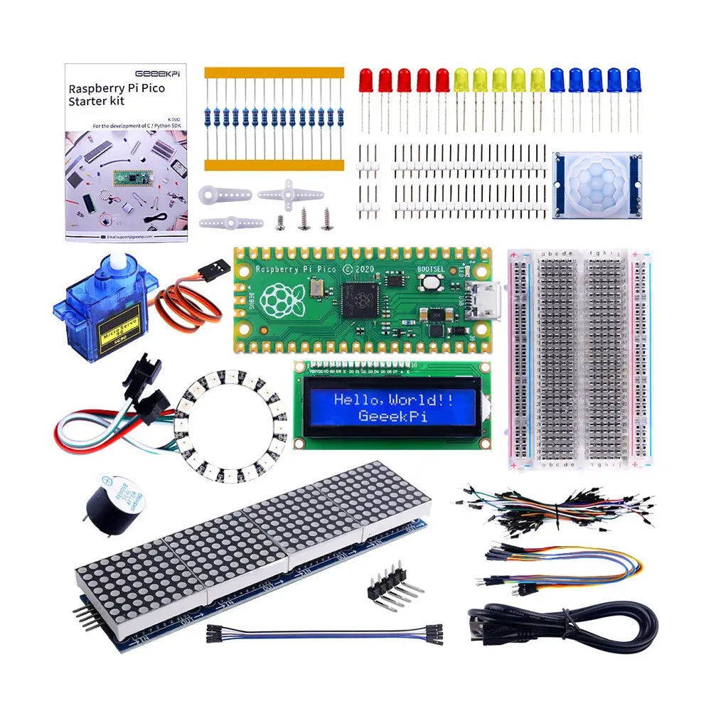 GEEEKPi Starter Kit for Raspberry Pi Pico with MicroPython