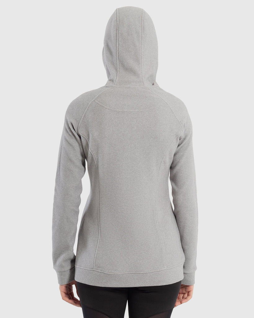 Heather Fleece Full Zip Hoodie - Slyde Handboards